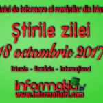 Știri 18 octombrie 2017 – Informatia IRL – Portal de informare al românilor din Irlanda