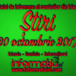Știri 20 octombrie 2017 – Informatia IRL – Portal de informare al românilor din Irlanda