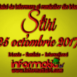 Știri 25 octombrie 2017 – Informatia IRL – Portal de informare al românilor din Irlanda