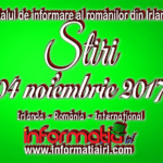 Știri 04 noiembrie 2017 – Informatia IRL – Portalul de informare al românilor din Irlanda