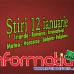 Știrile 12 ianuarie 2019 Informația 2019