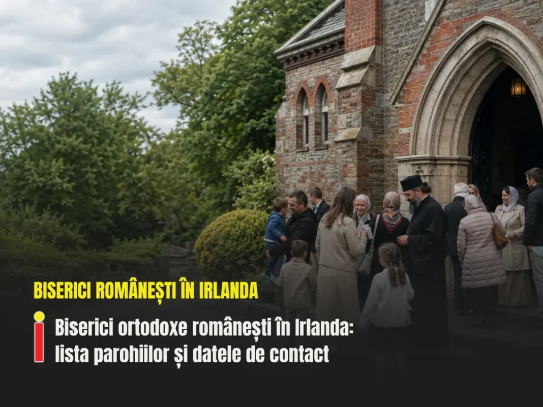 Biserici ortodoxe românești în Irlanda: lista parohiilor și datele de contact