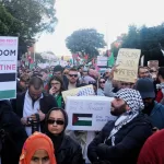 Știri Irlanda 15 octombrie 2023 Protest împotriva Israelului la Dublin