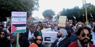 Protest împotriva Israelului la Dublin