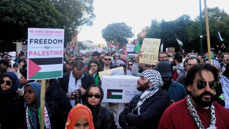 Protest împotriva Israelului la Dublin