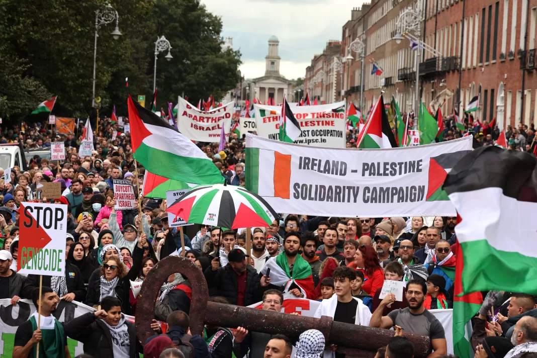 Foto: Protest Pro Palestina Dublin octombrie 2023