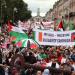 Foto: Protest Pro Palestina Dublin octombrie 2023
