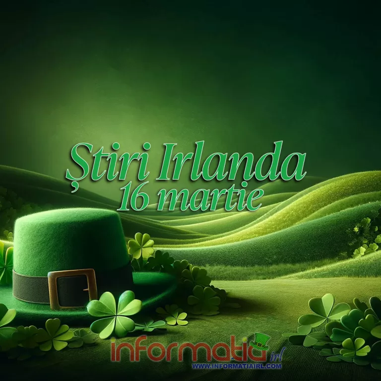 Stiri Irlanda Informatia IRL 16 martie 2024