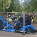 A treia operațiune de ridicare a corturilor azilanților de pe Grand Canal din Dublin