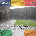 Cod Galben de ploaie pentru șase județe din vestul Irlandei