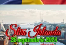 Știri Irlanda 26 septembrie 2024 Informatia IRL