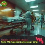 Criză în spitalele din Irlanda: Peste 770 de pacienți așteaptă pe tărgi