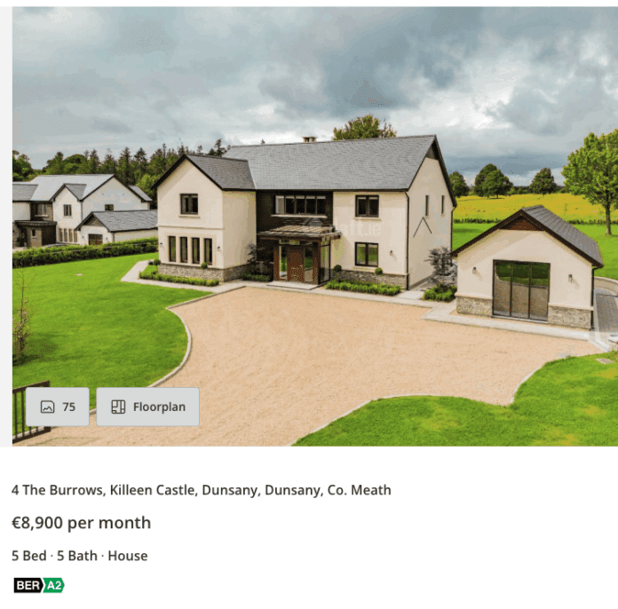 Harta celor mai scumpe chirii din Irlanda, septembrie 2025