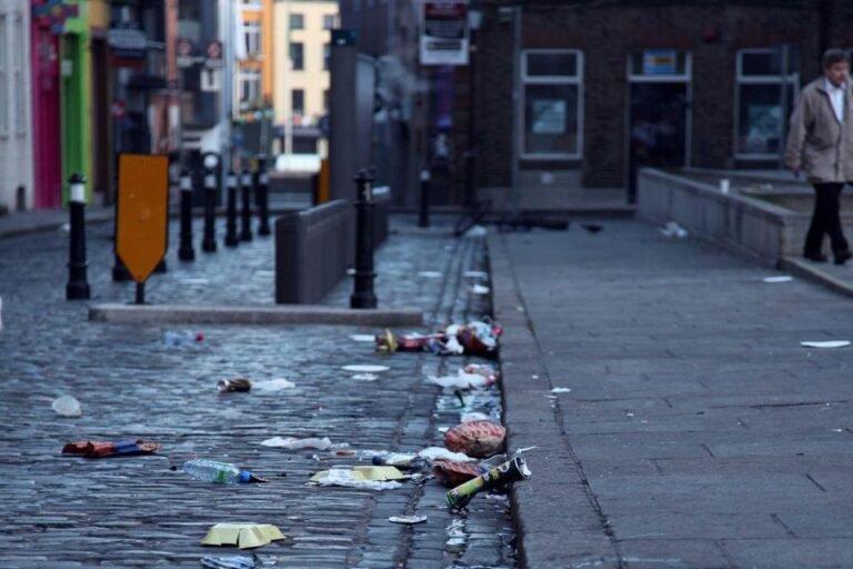 Centrul Dublinului o problemă de curățenie