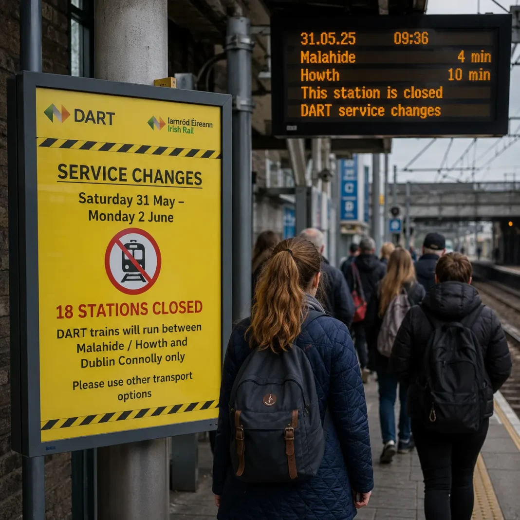 Restricții DART în Dublin în weekendul prelungit