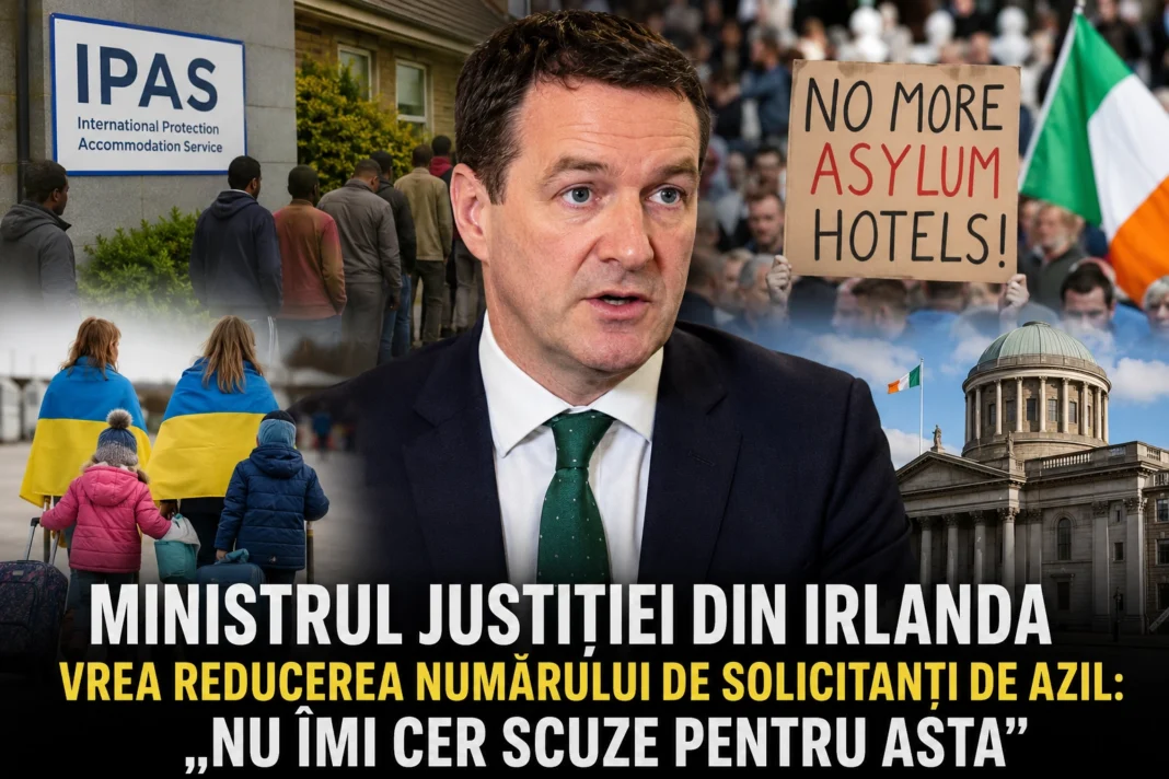 Ministrul Justiției din Irlanda vrea reducerea numărului de azilanți