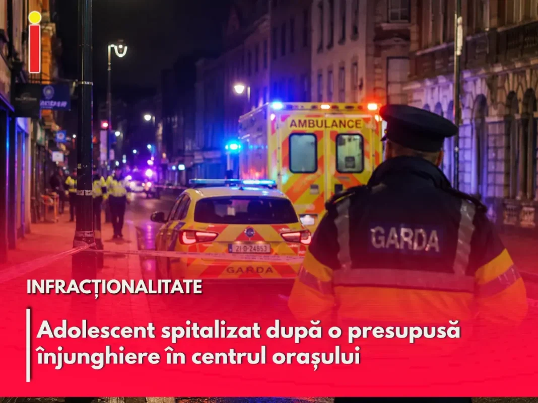 Adolescent spitalizat după o presupusă înjunghiere în centrul orașului Limerick