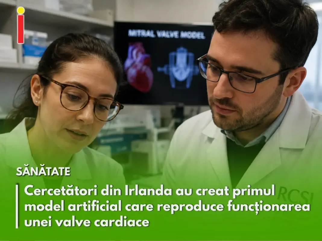 Cercetători din Irlanda au creat primul model artificial care reproduce funcționarea unei valve cardiace