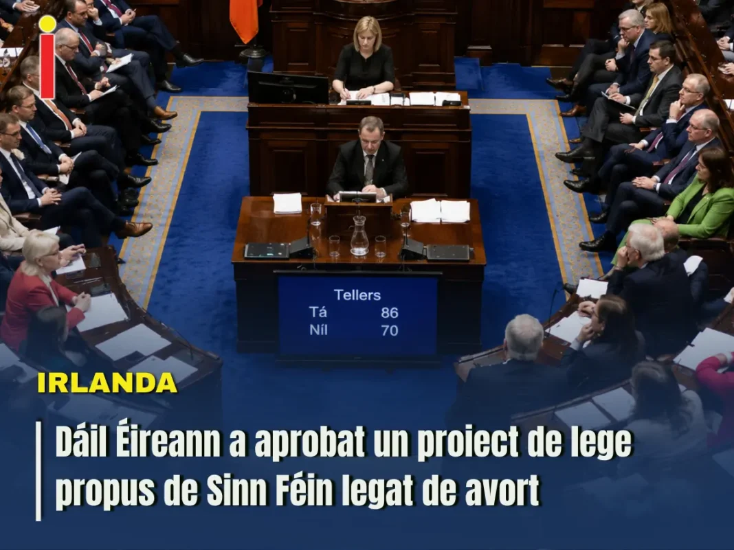 Dáil a aprobat un proiect de lege pentru avort