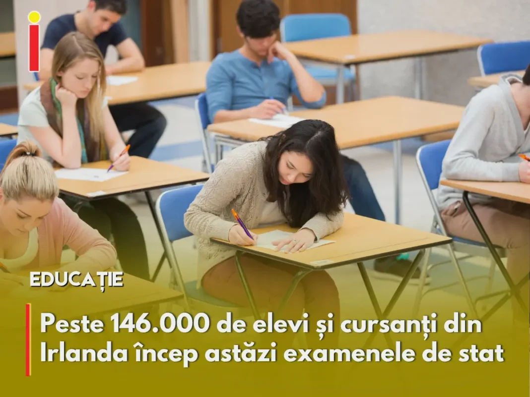 Număr record de elevi la examenele de stat din Irlanda: peste 146.000 de candidați încep testările