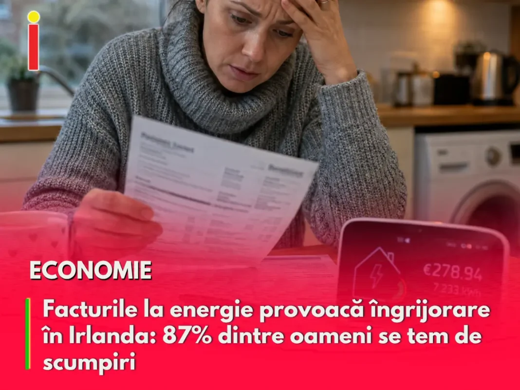 Facturile la energie provoacă îngrijorare în Irlanda: 87% dintre oameni se tem de scumpiri