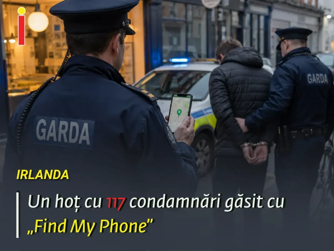 Un hoț cu 117 condamnări găsit cu „Find My Phone”