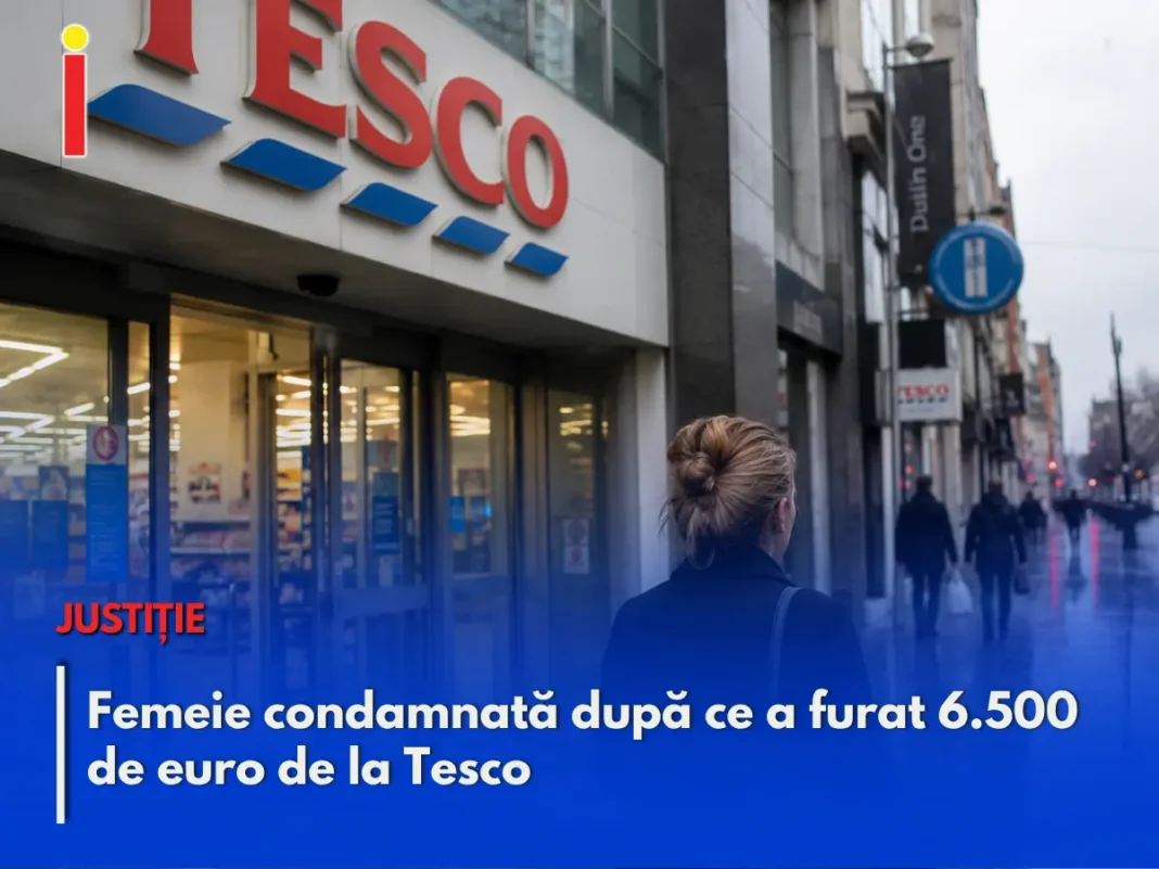 Femeie condamnată după ce a furat 6.500 de euro de la Tesco