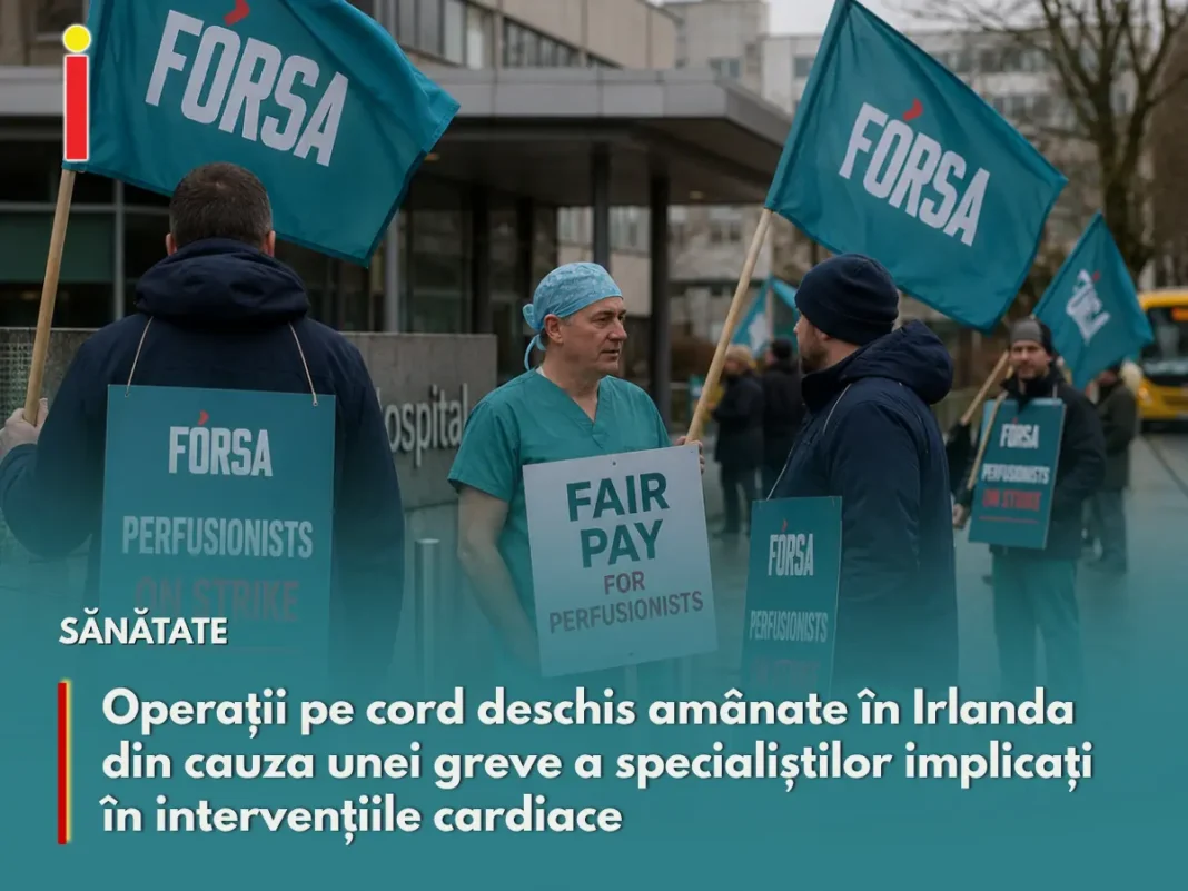 Operații pe cord deschis amânate în Irlanda din cauza unei greve a specialiștilor implicați în intervențiile cardiace