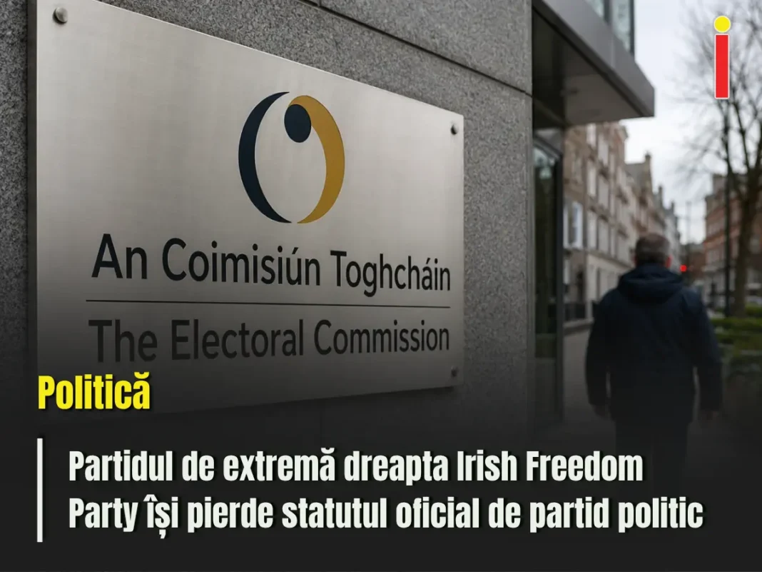 Partidul de extremă dreapta Irish Freedom Party își pierde statutul oficial de partid politic