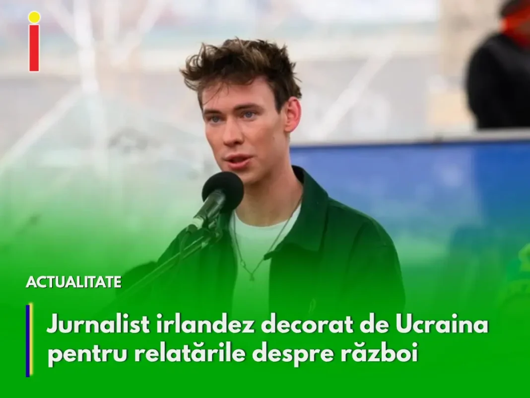 Jurnalist irlandez decorat de Ucraina pentru relatările despre război