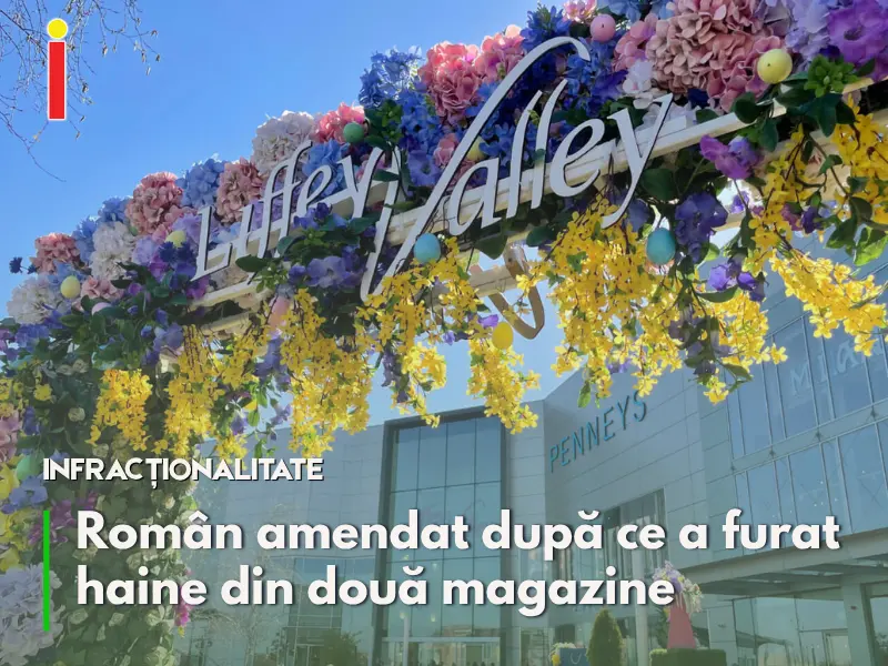 Român amendat după ce a furat haine din două magazine