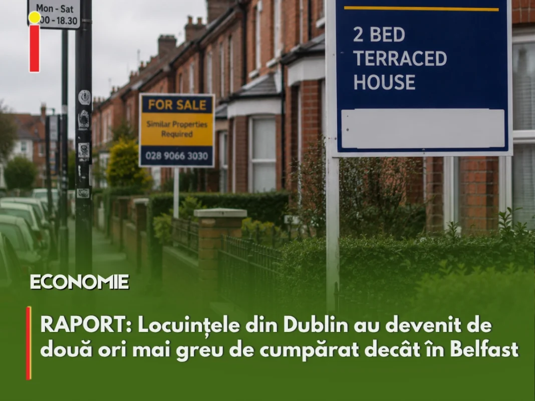 Locuințele din Dublin au devenit de două ori mai greu de cumpărat decât în Belfast, arată un nou raport