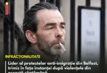 Lider al protestelor anti-imigrație din Belfast, trimis în fața instanței după violențele din această săptămână
