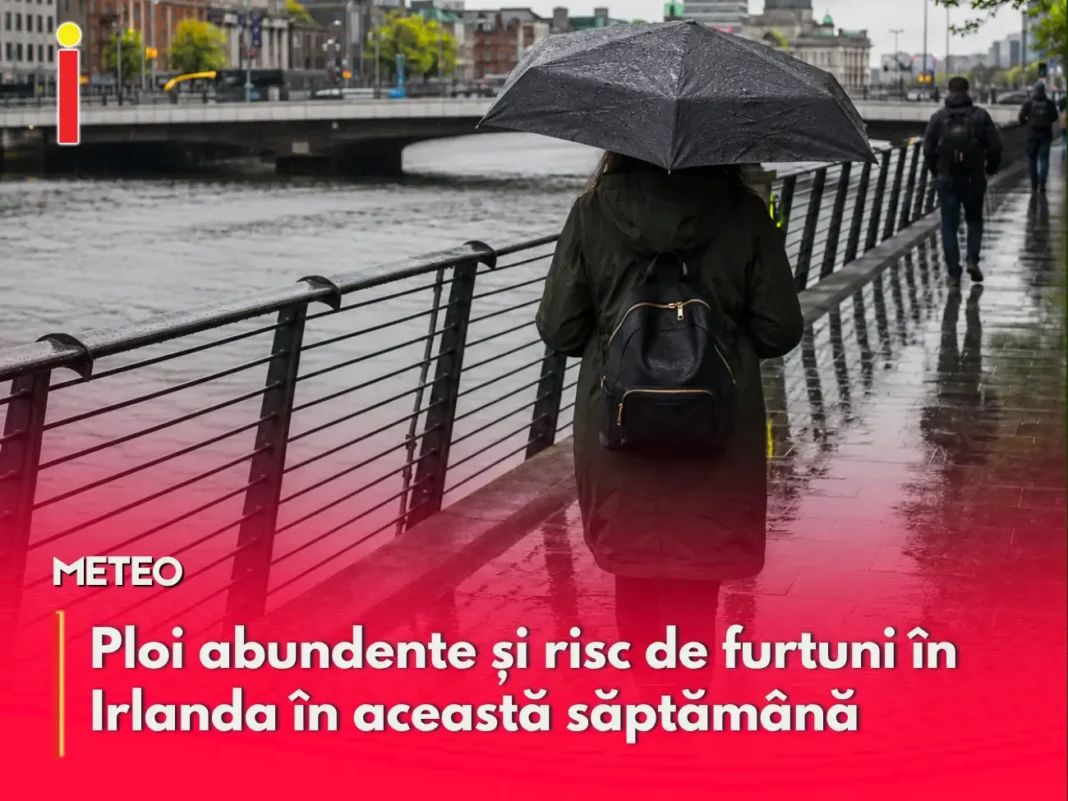 Ploi abundente și risc de furtuni în Irlanda în această săptămână