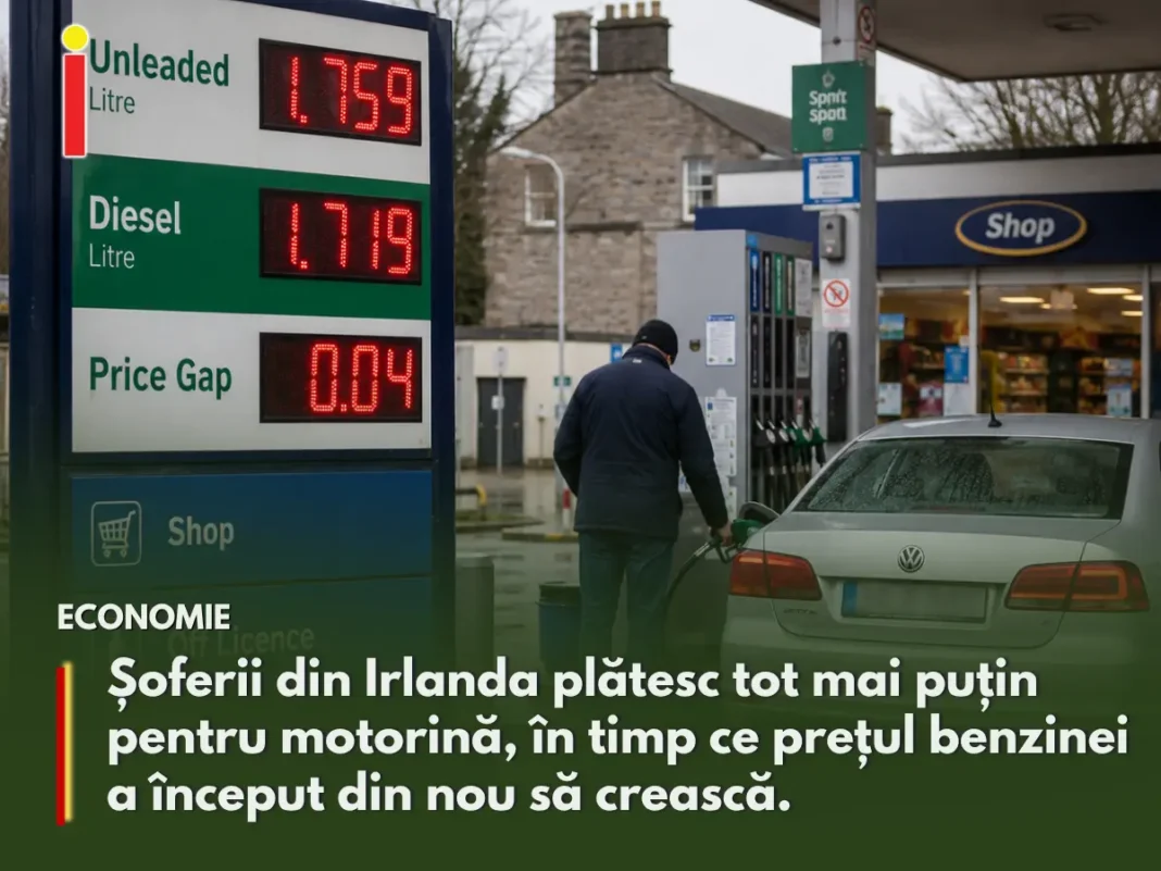 Diferența dintre benzină și motorină a scăzut la doar 4 cenți în Irlanda