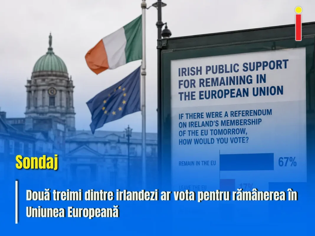 Sondaj: câți irlandezi ar vota pentru rămânerea în UE?