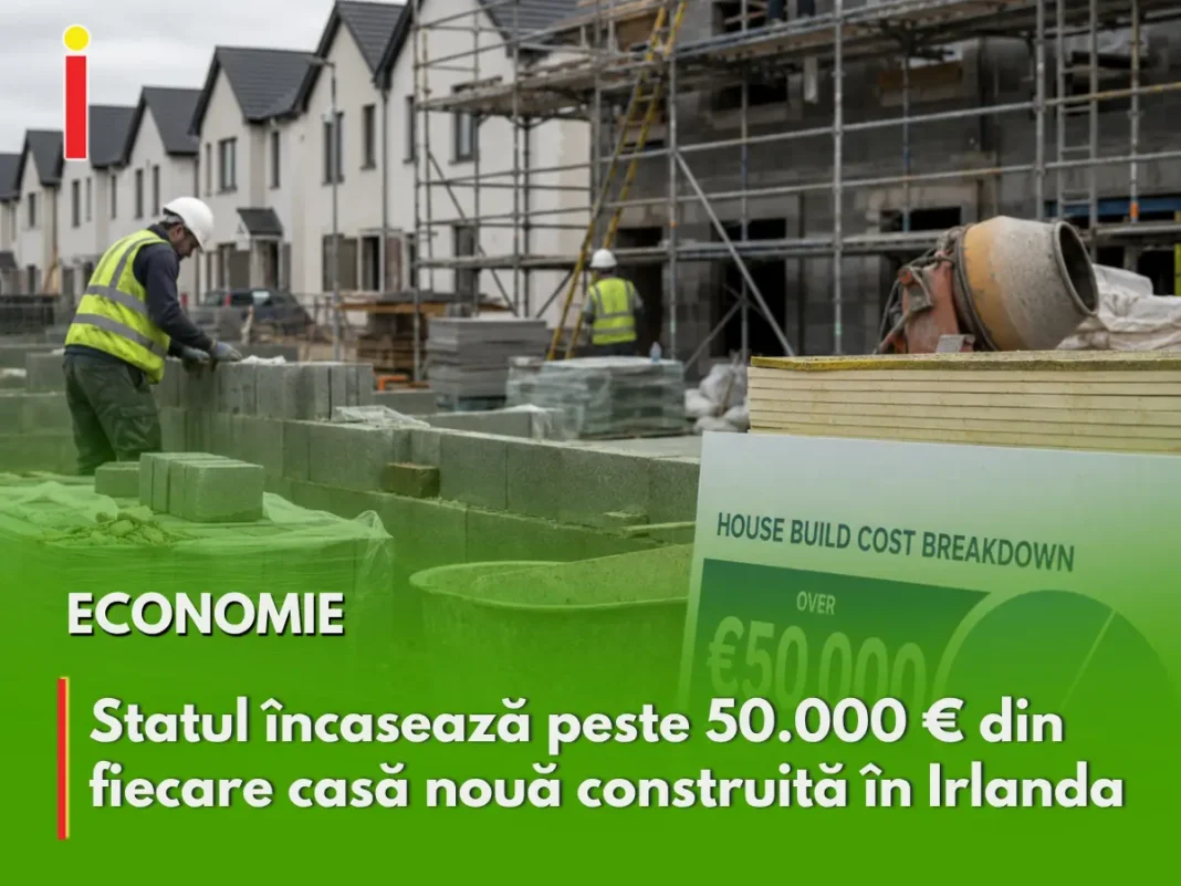Peste 50.000 de euro din prețul unei case noi ajung la stat prin taxe