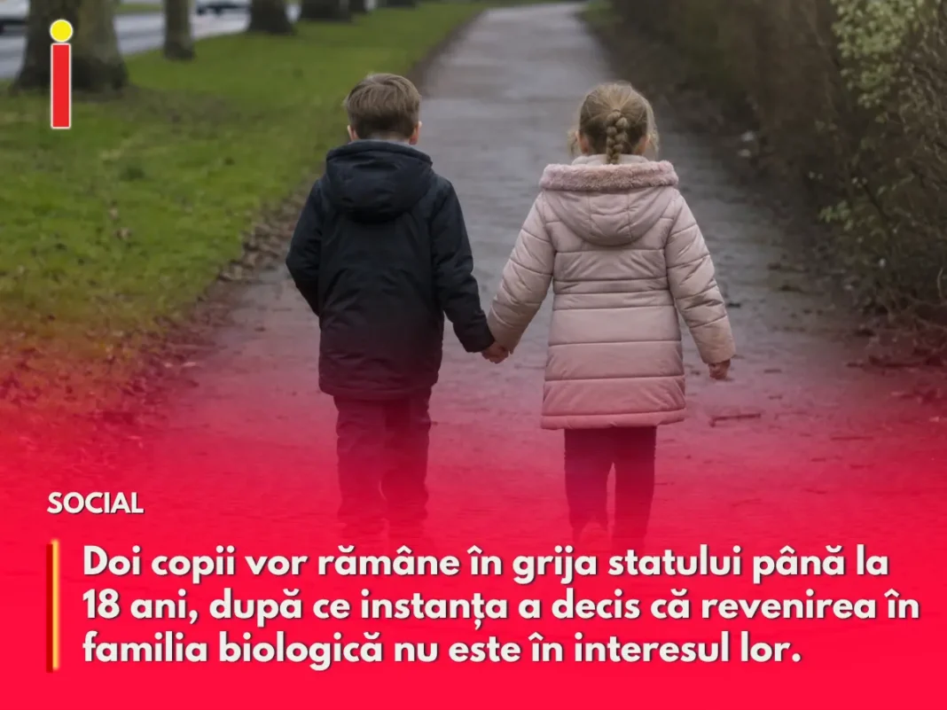 Doi copii vor rămâne în plasament până la maturitate din cauza problemelor grave ale tatălui