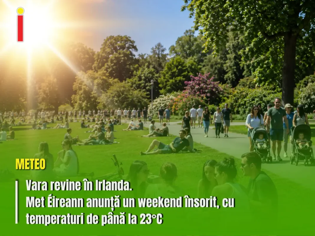 Vara revine în Irlanda. Met Éireann anunță un weekend însorit, cu temperaturi de până la 23°C
