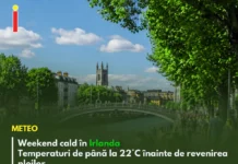 Weekend cald în Irlanda: temperaturi de până la 22°C înainte de revenirea ploilor