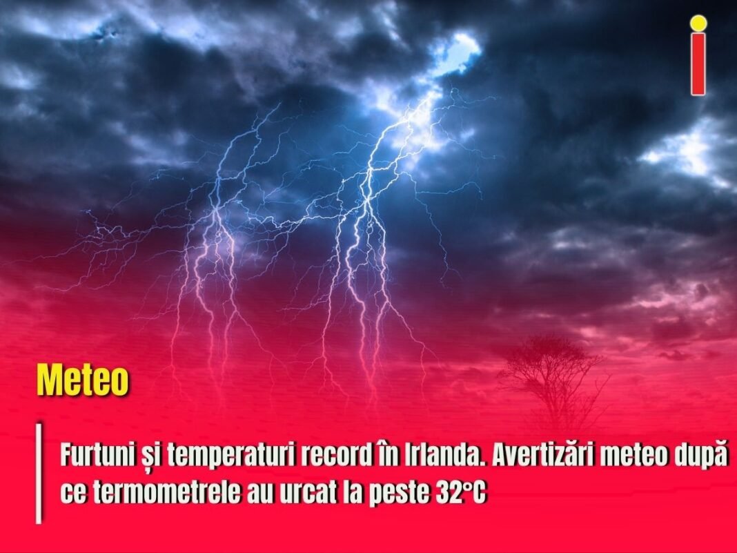Furtuni și temperaturi record în Irlanda