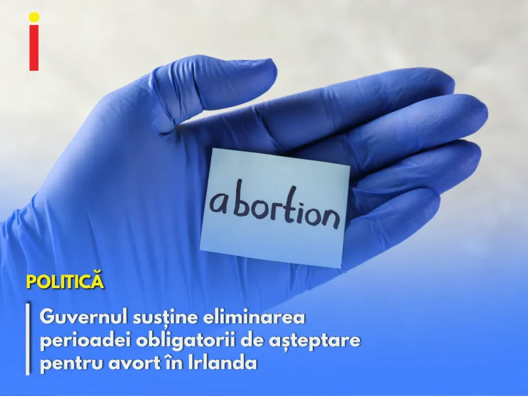 Guvernul susține eliminarea perioadei obligatorii de așteptare pentru avort în Irlanda