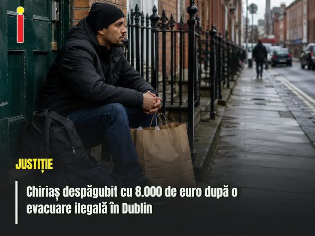 Chiriaș despăgubit cu 8.000 de euro după o evacuare ilegală în Dublin. A rămas pe străzi în plină iarnă