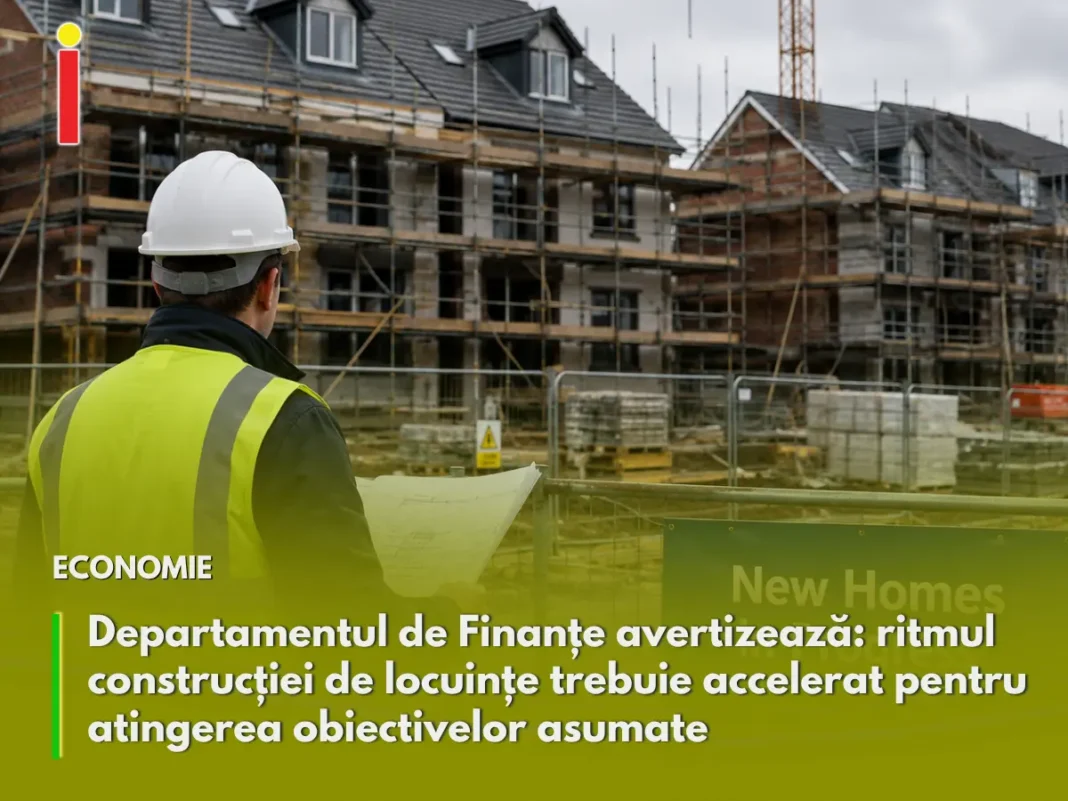 Departamentul de Finanțe avertizează: ritmul construcției de locuințe trebuie accelerat pentru atingerea obiectivelor asumate