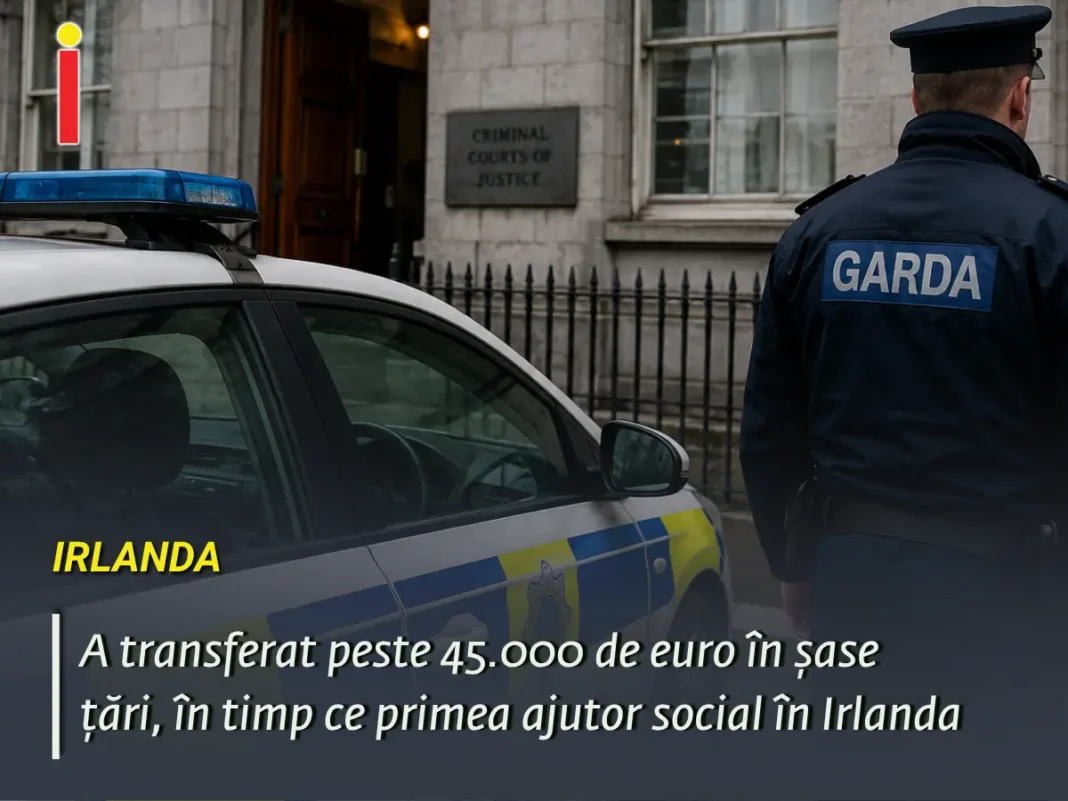 A transferat peste 45.000 de euro în șase țări, în timp ce primea ajutor social în Irlanda