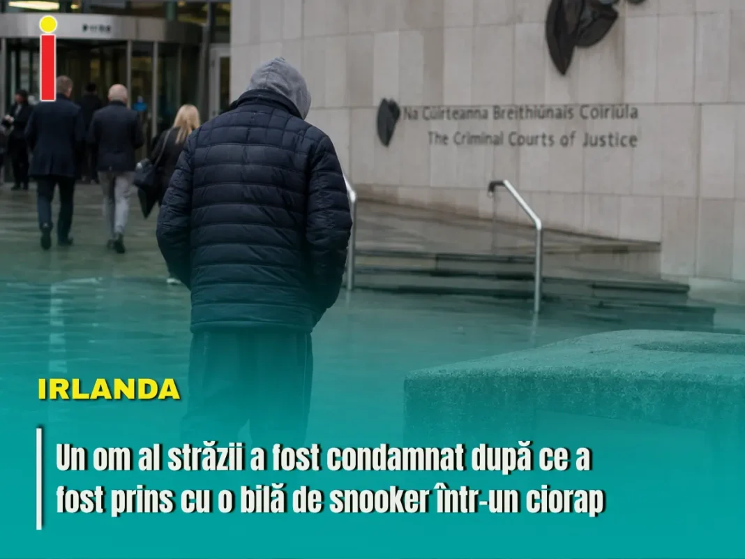 Om al străzii condamnat după ce a fost prins cu o bilă de snooker într-un ciorap