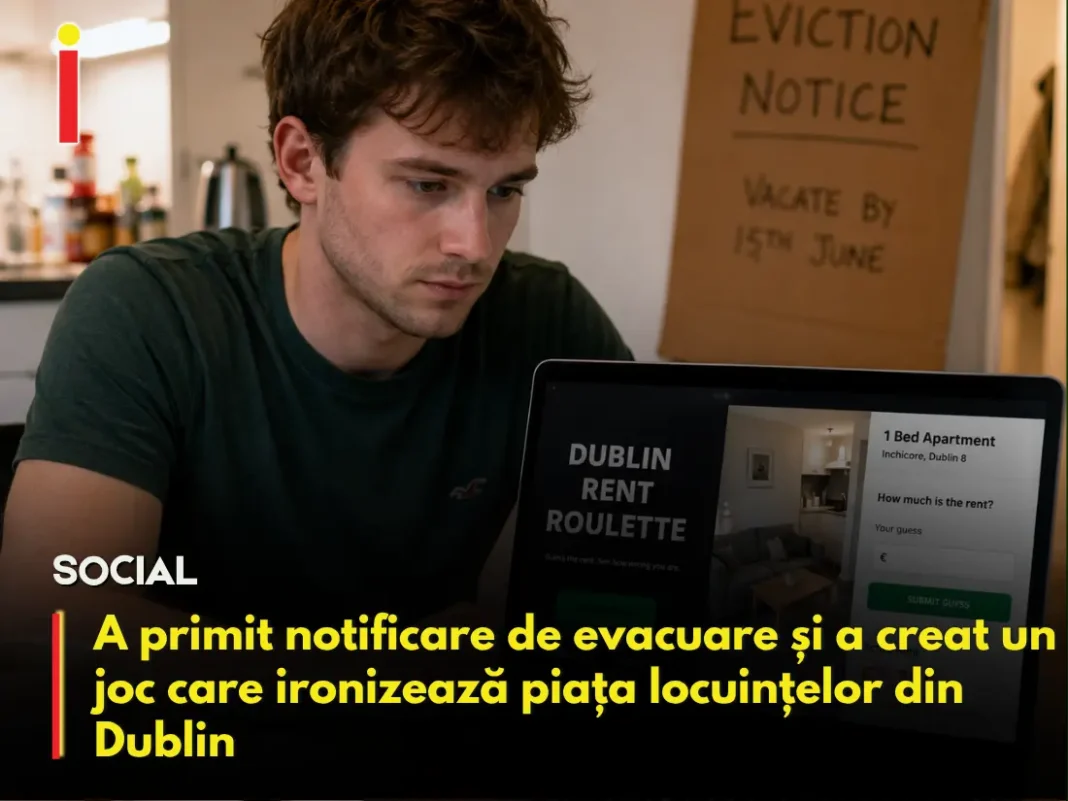 Chiriaș din Dublin, amenințat cu evacuarea, a creat un joc care arată cât de scumpe au devenit locuințele