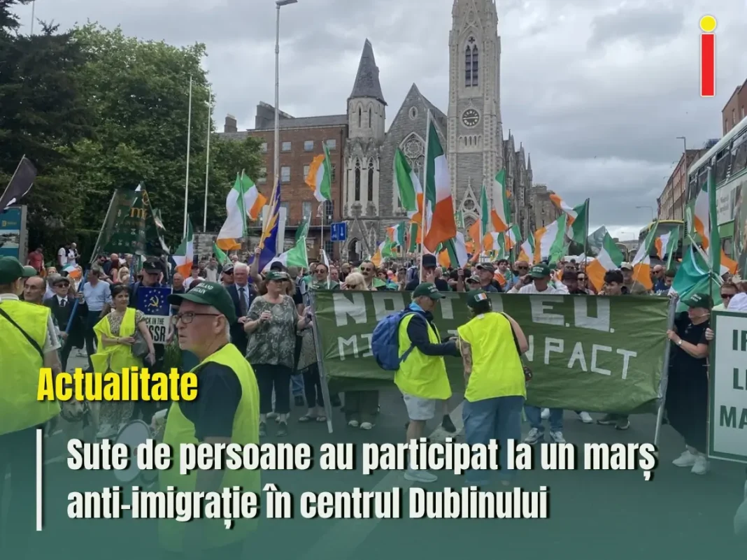 Sute de persoane au participat la un marș anti-imigrație