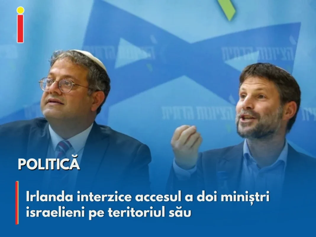 Irlanda interzice accesul a doi miniștri israelieni pe teritoriul său