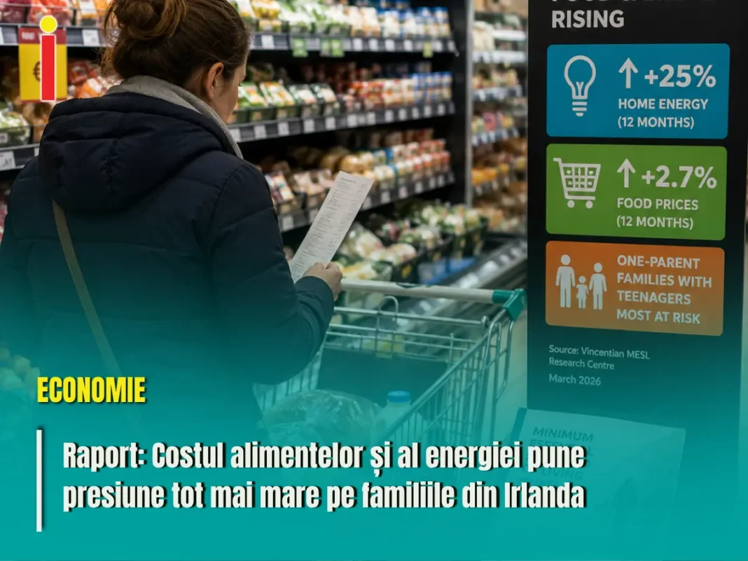 Raport: Costul alimentelor și al energiei pune presiune tot mai mare pe familiile din Irlanda